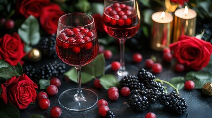 Creating Cascading Ruby Port and Champagne Layers for a Romantic Valentine's Day Setup