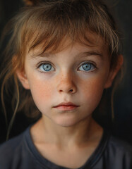 Portrait of a beautiful girl with elven appearance