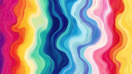 Abstract, colorful background with vibrant colors, fluid shapes, and brush strokes, creating an energetic atmosphere