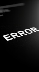 Error Message Aesthetics: A Stark & Striking Visual of Software Issues, Failures, and Digital Glitches in Black & White