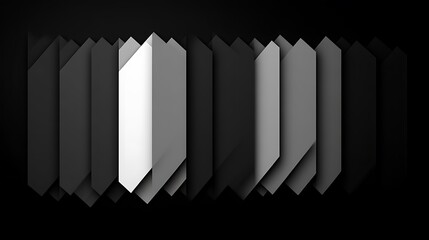 Fototapeta premium Abstract grayscale geometric shapes pattern design
