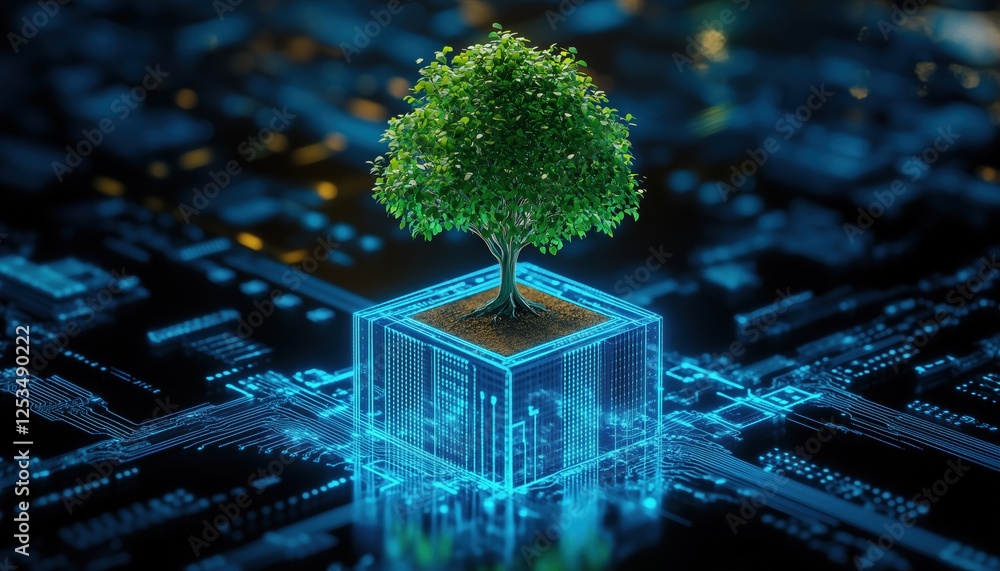 Poster circuit digital cube tree: convergence of digital technology with green computing, csr, and it ethic