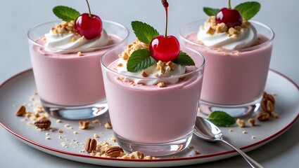 chocolate mousse with strawberry