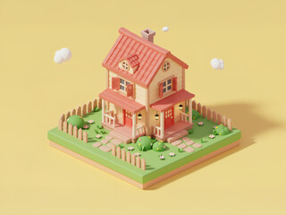Fototapeta premium bed and breakfast 3D