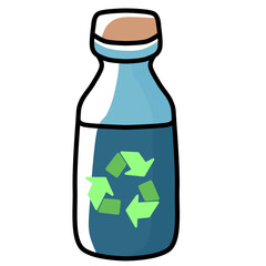 Recycle bottle of water