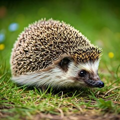 Fototapeta premium Hedgehog in the forest.
