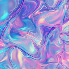 Fototapeta premium Abstract Psychedelic Background with Swirling Liquid Shapes in Blue, Purple, Pink, Green, and White – Vivid Pattern Evoking Trippy Visuals for Digital Art, Design Projects, and Creative Inspira