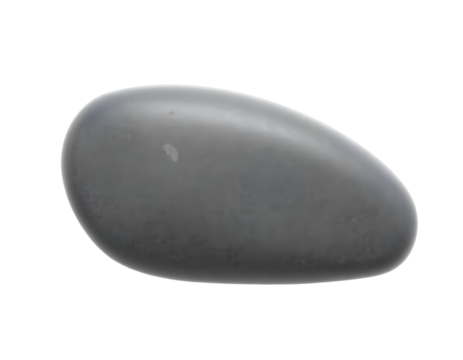 Realistic stone isolated on transparent background