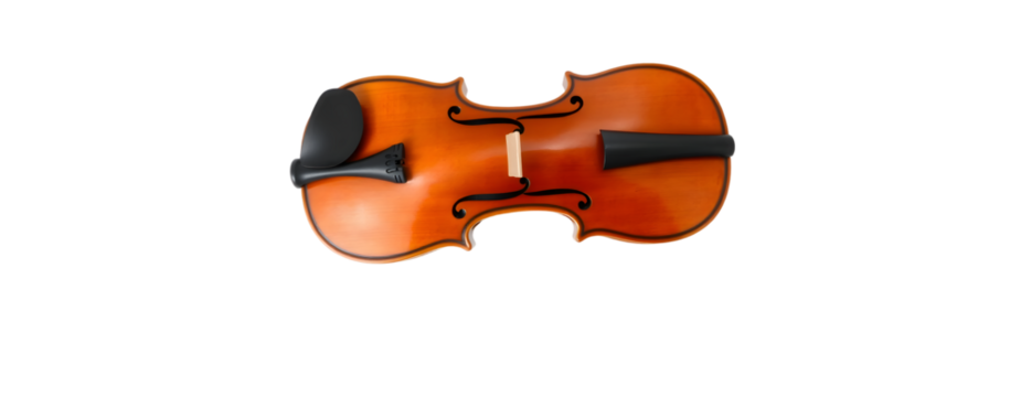 Violin isolated on transparent background
