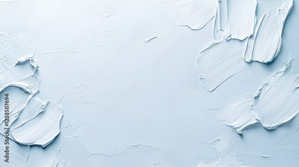 Aufkleber textured light gray background with soft white paint strokes, creating abstract and artistic design. smooth and layered texture adds depth and calming aesthetic