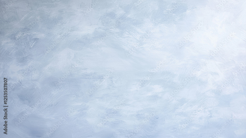 Poster Light gray concrete texture with subtle brush strokes, creating modern and industrial aesthetic. surface has soft, cloudy appearance, ideal for backgrounds or design projects
