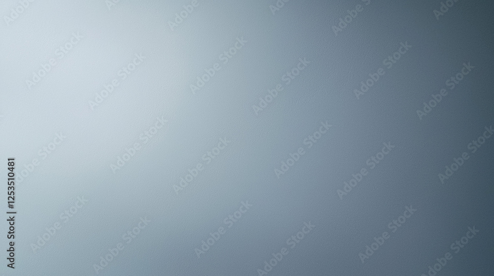 Poster Soft gradient background with smooth transition of light gray and blue tones, creating minimalist and calming visual effect