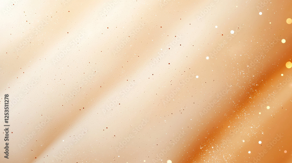 Poster Soft cream background with subtle gradient and sparkling light particles, creating warm and elegant atmosphere