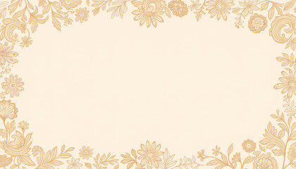 Elegant floral design enhances a serene and inviting background for artistic expressions and creativity flows effortlessly