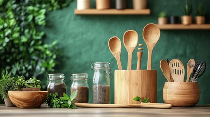 An eco-friendly product made from natural materials, with packaging that emphasizes sustainability and environmental awareness, ideal for promoting green products and eco-conscious living.