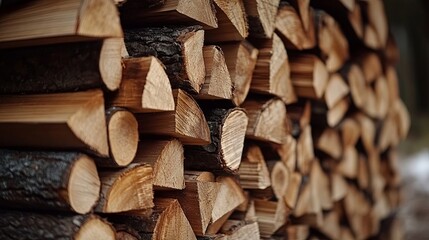 Fototapeta premium Firewood background for making a fire