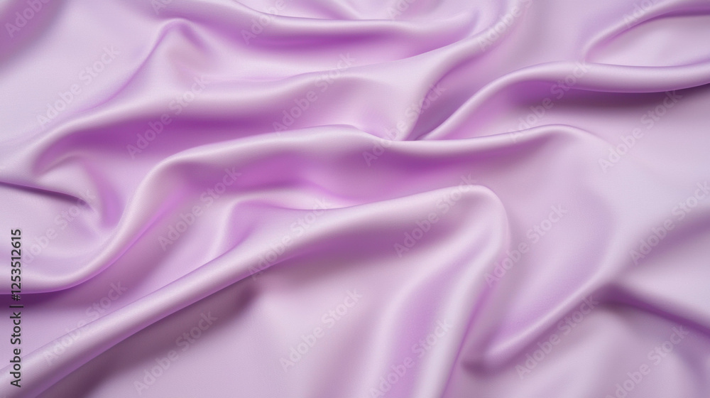 Aufkleber soft lavender fabric with smooth and silky texture, creating gentle folds and luxurious appearance