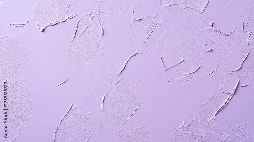 Poster Soft lavender textured background with artistic brush strokes, creating calming and elegant aesthetic. Perfect for design projects, wallpapers, or creative backdrops