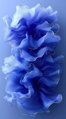 Fototapeta premium Abstract Blue And Silver Liquid Design