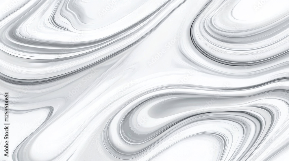 Poster Elegant gray marble texture with smooth, flowing patterns, perfect for modern and sophisticated design projects. subtle swirls create sense of movement and refinement