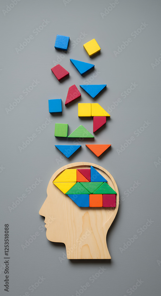 Aufkleber ** brain blocks: creativity, problem solving & innovation - unlocking your mind's potential with col