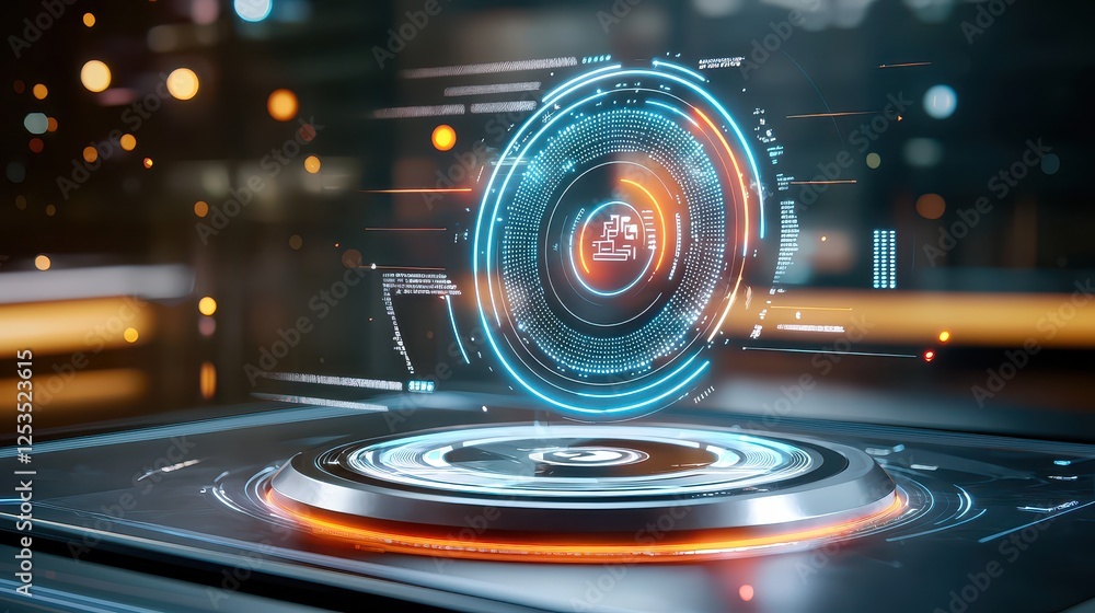 Poster futuristic ai-driven ppc ad management interface, sleek and modern, optimizing digital ad conversion