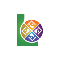 Letter L vector logo template, Colorful Letter L logo, Financial Company Logo, Financial Institute Advisors Logo Design Template Vector Icon