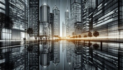 modern city skyline