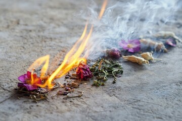 Burning Herbs and Flowers for Aromatic Rituals