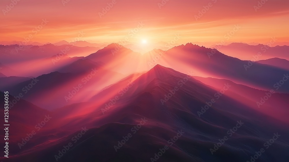 Poster amethyst glow, a serene valley enveloped in a violet haze, pulsating gently, creating an ethereal at