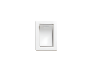 Realistic light switch isolated on a transparent background