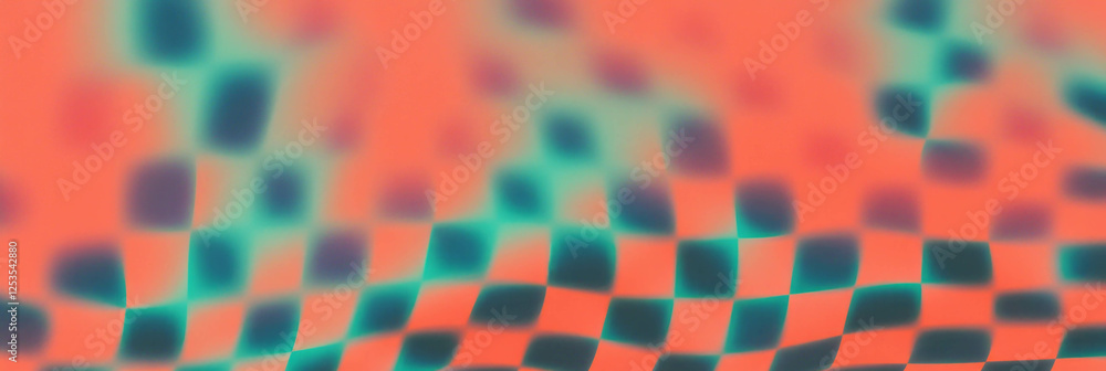 Poster colorful seamless pattern of small squares with varying density for creative backgrounds