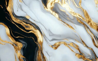 Luxury white marble with striking gold swirling veins for upscale interior design and exclusive architecture projects