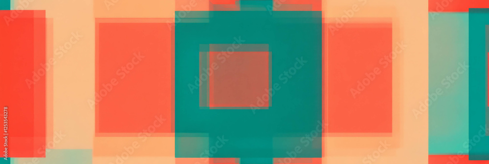 Aufkleber colorful abstract seamless pattern of squares and rectangles for creative backgrounds