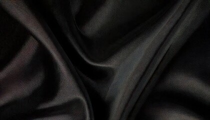 Obraz premium Texture, background, pattern. The fabric is dark, black, with a slight sheen.