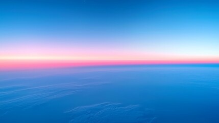 Obraz premium Phantom Horizon, an endless expanse of glowing mist envelops the landscape, merging earth and sky in a mesmerizing display of ethereal beauty and tranquility.