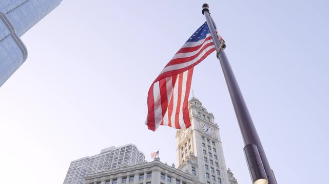 The flag of the united states of america