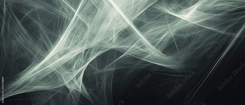 Aufkleber ethereal digital artwork with deep gray background and abstract light patterns for creative inspirat