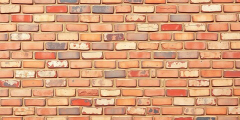 Textured Brick Wall Beauty: Glazed Finish for a Polished Look