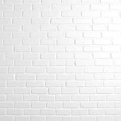 Fototapeta premium Textured Minimalist Brick Background in Pristine White