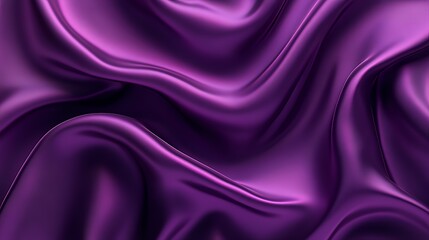 Deep Purple Silk Drapery Abstract Background