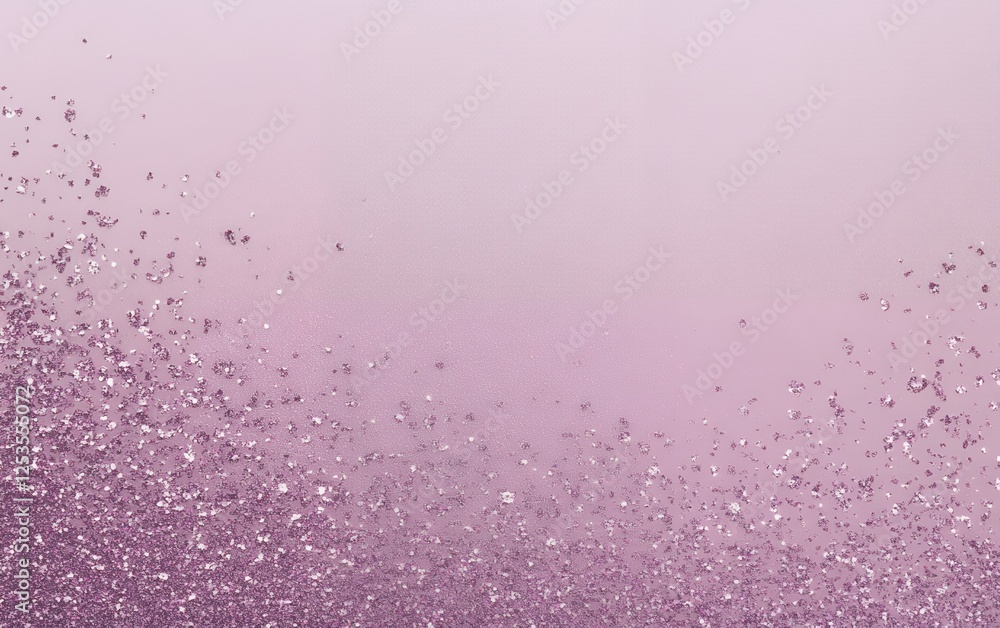 Poster glistening pink glitter with sparkling particles forming a soft gradient background of shimmering sp
