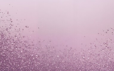 Obraz premium Glistening pink glitter with sparkling particles forming a soft gradient background of shimmering sparkles