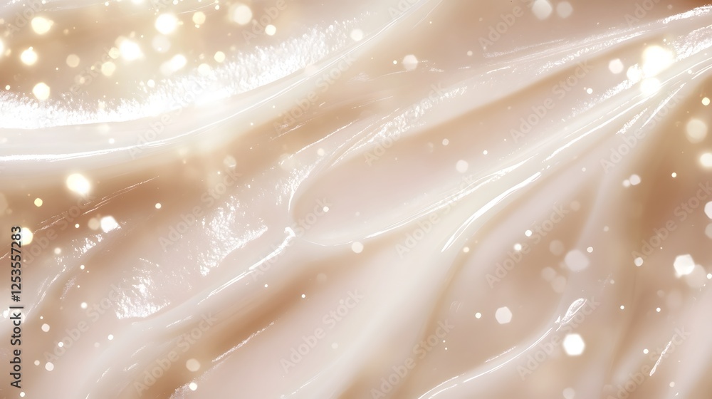 Aufkleber An abstract background featuring a shimmering diaphanous fabric texture with a glowing ethereal and a soft hazy radiance  The image evokes a sense of dreaminess romance and transcendent beauty