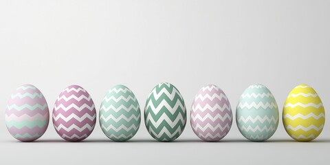 Obraz premium Pixel Art Easter Eggs Pastel Colors