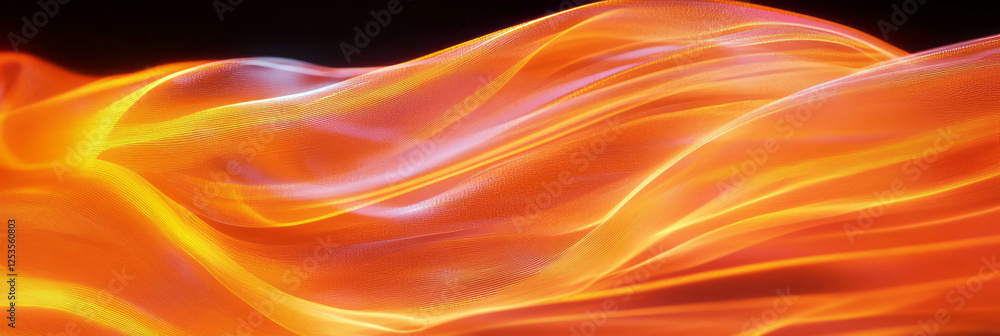 Poster dynamic abstract design featuring swirling lines and vibrant energy with bright background