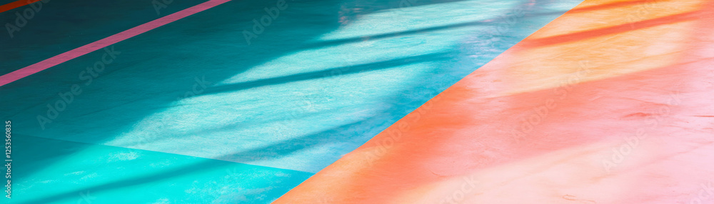 Poster unique acid stained concrete showcasing vibrant mottled patterns and colors in modern design
