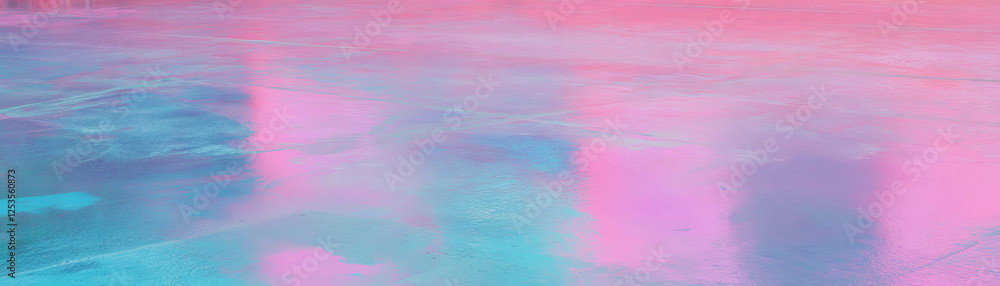 Poster unique acid stained concrete display with vibrant mottled colors and patterns for creative projects