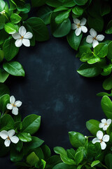 Colorful Spring Elementss Frame Border Background - Space for Text	