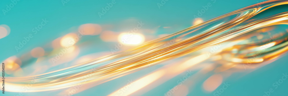 Aufkleber Streaks of light and color create a vibrant illusion of speed and motion in a bright setting